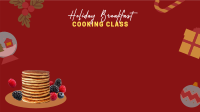 Holiday Breakfast Restaurant Zoom Background Image Preview