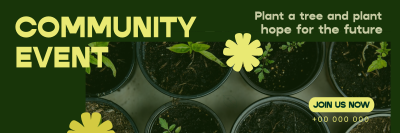 Trees Planting Volunteer Twitter header (cover) Image Preview