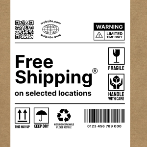 Shipping Label Instagram post Image Preview