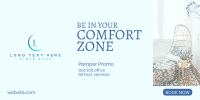 Nail Comfort Zone Twitter Post Design