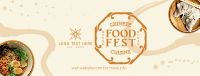 Inky Oriental Food Fest Facebook Cover Design