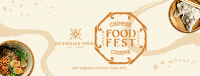 Inky Oriental Food Fest Facebook Cover Image Preview