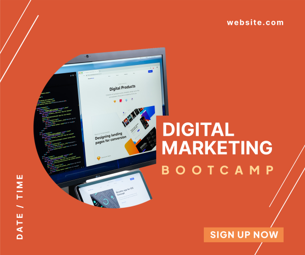 Digital Marketing Bootcamp Facebook Post Design