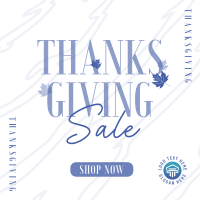 Thanksgiving Autumn Shop Sale Instagram Post Design