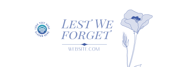 We Remember Facebook Cover Design Image Preview