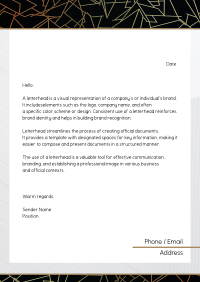 Geo Glass Letterhead Design