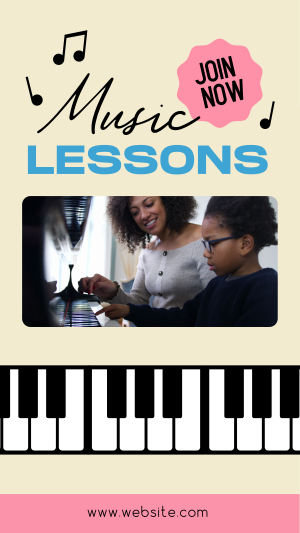 Music Lessons Facebook story Image Preview