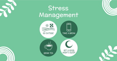 Stress Management Tips Facebook ad Image Preview