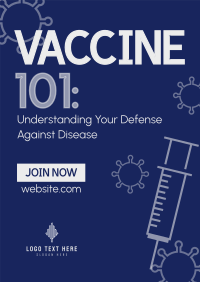 Health Vaccine Webinar Poster Design
