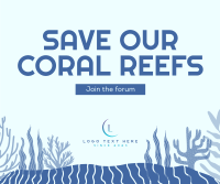 Coral Reef Conference Facebook Post Design