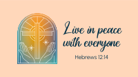 Peace Bible Verse Facebook event cover Image Preview