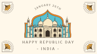 India Republic Day Zoom Background Design