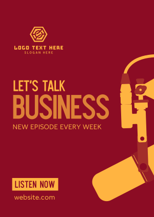 Business Talk Podcast Poster Image Preview