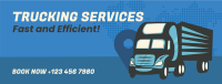 Truck Courier Service Facebook cover Image Preview