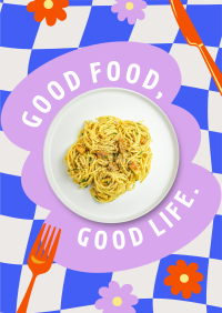 Retro Pop Food Quotes Poster Preview