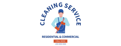 Janitorial Service Facebook cover Image Preview