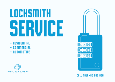 Locksmith Services Postcard Image Preview