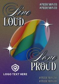 Retro Pride Month Flyer Image Preview