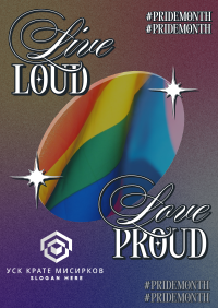 Retro Pride Month Flyer Image Preview