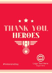 Thank You Heroes Letterhead | BrandCrowd Letterhead Maker