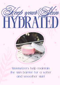 Skincare Hydration Benefits Flyer Design