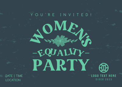 Women's Equality Celebration Postcard Image Preview