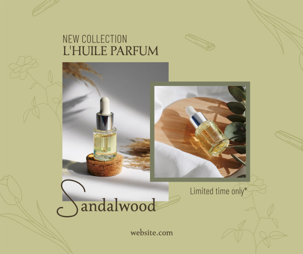 Natural Oil Perfume Facebook Post Design Image Preview