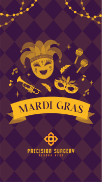 Mardi Gras Celebration TikTok Video Image Preview