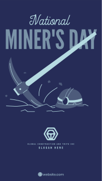 Miner's Day Facebook Story Design