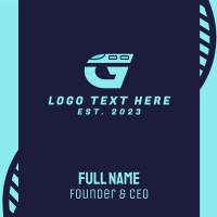 Train Letter G Business Card Design