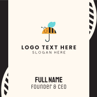 Bee Umbrella Business Card Design