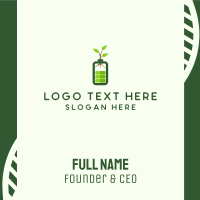 Eco Charging Battery Business Card Design