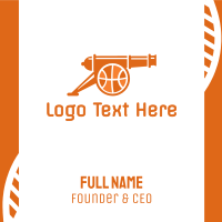 Basketball Cannon  Business Card Design