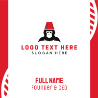 Turkish Hat Monkey Business Card Design