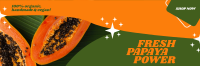 Fresh Papaya Power Twitter Header Design