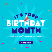 Birthday Month Promo Linkedin Post Image Preview