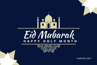 Eid Mubarak Mosque Pinterest board cover Image Preview