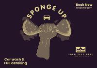 Sponge Up Postcard Design