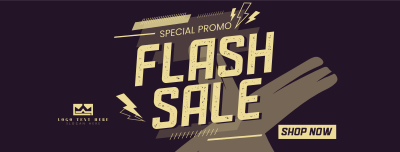 Flash Sale Promo Facebook cover Image Preview