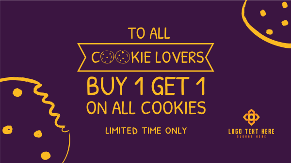 Cookie Lover Promo Facebook Event Cover Design Image Preview