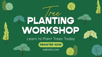 Tree Planting Workshop Facebook Event Cover Design