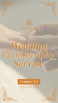Floral Wedding Videographer TikTok Video Design