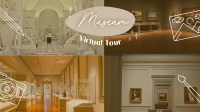 Museum Vlog Zoom Background Design