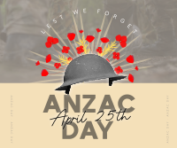 Anzac Day Facebook Post Design
