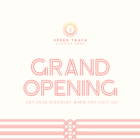 Minimalist Art Deco Grand Opening Instagram post Image Preview