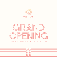 Minimalist Art Deco Grand Opening Instagram post Image Preview
