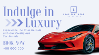 Luxurious Car Rental Service Facebook Event Cover Design