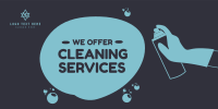 Offering Cleaning Services Twitter post Image Preview