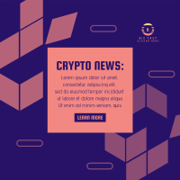 Cryptocurrency Breaking News Instagram Post Design