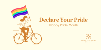 Declare Your Pride Twitter Post Design